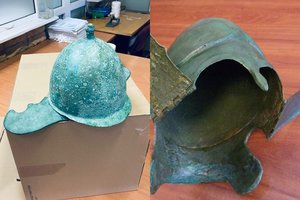 Muitininkai sulaikė senovės romėnų ir graikų šalmų kontrabandą