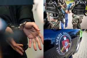 Kaip koviniame filme: per slaptą operaciją sulaikomas kontrabandininkas aršiai priešinosi pasieniečiams