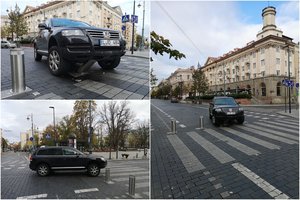 Vilniaus centre apsauginis stulpelis „sumedžiojo“ auką – pakibo visureigis