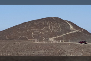 Netikėtai aptiktas dar vienas senovinis dykumos piešinys