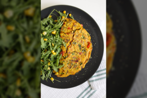 Sotus ir gardus omletas be kiaušinių