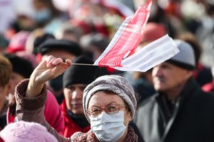 Minske surengtos pensininkų – A. Lukašenkos priešininkų ir šalininkų – akcijos