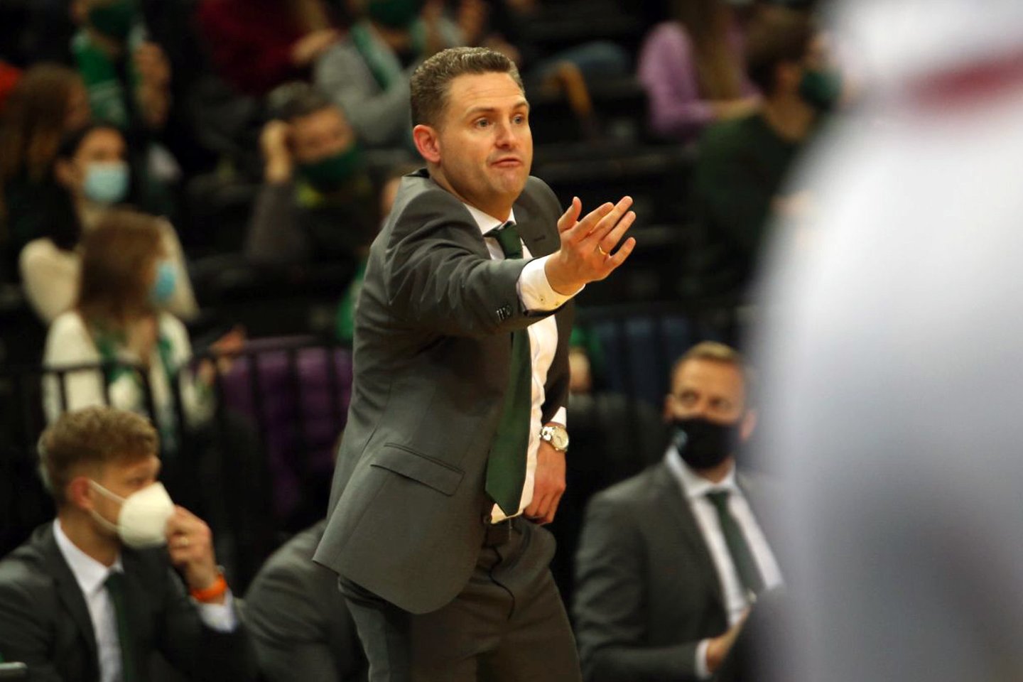 Martinas Schilleris įvertino kalbas apie nelygias sąlygas Eurolygoje.<br>M.Patašiaus nuotr.