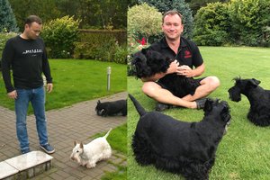 Aktoriaus J. Žalakevičiaus namuose – 5 šunys: mylimoji pirmiausia krito į akį dėl augintinio