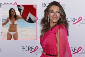 54-erių Elizabeth Hurley nusimetė drabužius ir sulaukė komplimetų antplūdžio