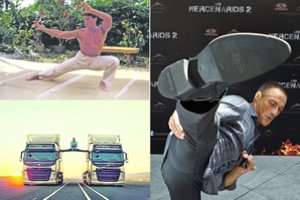 60-metį atšventęs Jeanas Claude’as Van Damme’as turi vardinį špagatą