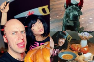 Susimaišė: Helovino išvakarėse Indrė Stonkuvienė ir Vidas Bareikis pasipuošė kraupiais kostiumais