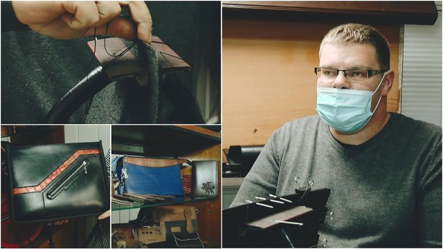 Vyras siuva rankines, už kurias moka ir tūkstantį eurų: galvą susuko internete pamatytas filmukas