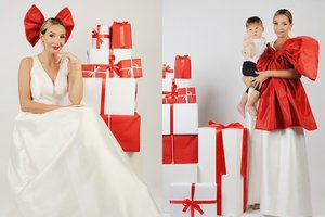 Gerda Žemaitė su sūnumi Nikolu įsiamžino netradicinėje kalėdinėje fotosesijose