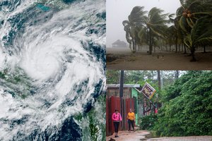 Uraganas „Eta“ plėšė namų stogus ir rovė medžius, pranešama apie žuvusius žmones