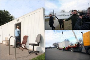 Auksinio Kauno tualeto istorijos tęsinys: tupykla iškeliavo sostinės link