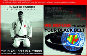 Dziudo kovotojai neapsikentę atsisako juodųjų diržų, federacija atkerta: tai vienadienio populiarumo vaikymasis