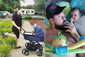 Vyrišku požiūriu į vaikų auginimą socialiniuose tinkluose  besidalinantis Tomas: vaikus auginti yra lengva!