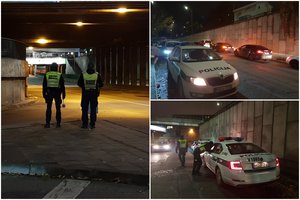 Reidas Vilniuje: krūva greičio mėgėjų ir areštinėje pasibaigęs gatvės perėjimas