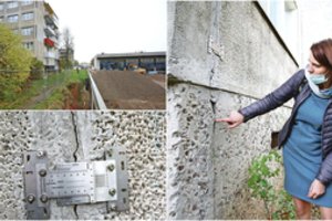 Kaimynystėje kylant naujiems statiniams kauniečiai meldžia: kad tik jų daugiabučiai nesugriūtų