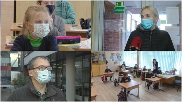 Pamokose privalomos kaukės sukėlė pasipiktinimo bangą: mokinių tėvai ruošiasi protestuoti