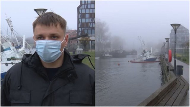 Klaipėdos valdžia žada imtis veiksmų dėl Danės upėje antrą kartą skęstančio laivo