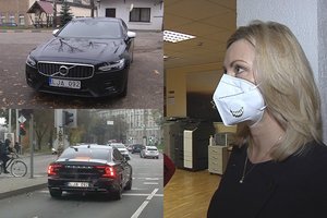 „Volvo“, kuriuo vežiojama R.Tamašunienė, vairuotojas už grubų KET pažeidimą atsipirko vos 15 eurų bauda
