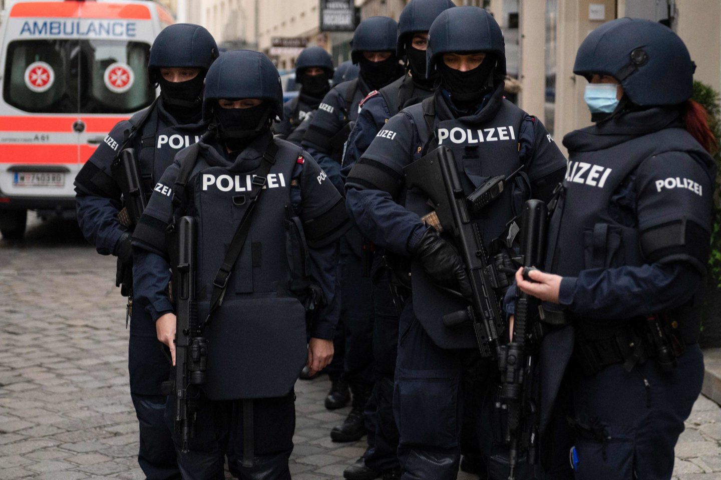  Austrijos policija sulaikė 40 įtariamų neonacių.<br> AFP/Scanpicx nuotr.