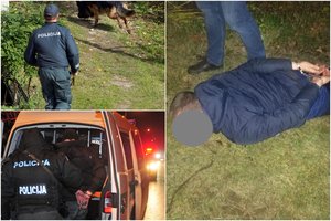 Pakaunėje – recidyvisto gaudynės: senukus apiplėšęs banditas paspruko iš policijos mašinos