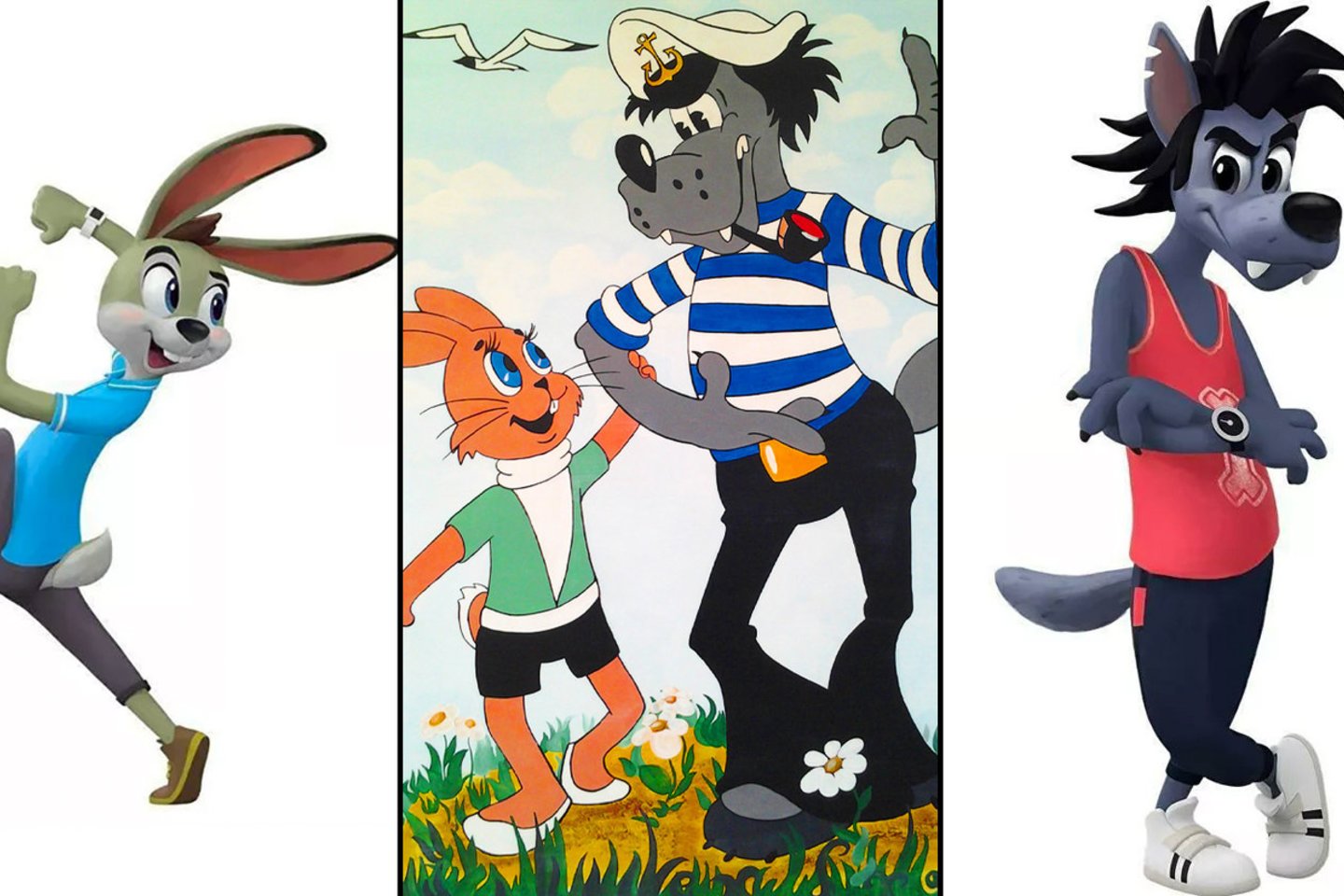 Senieji animacinio serialo „Na, palauk!“ personažai (viduryje) turėjo milijonus gerbėjų, o naujieji kelia susierzinimą.