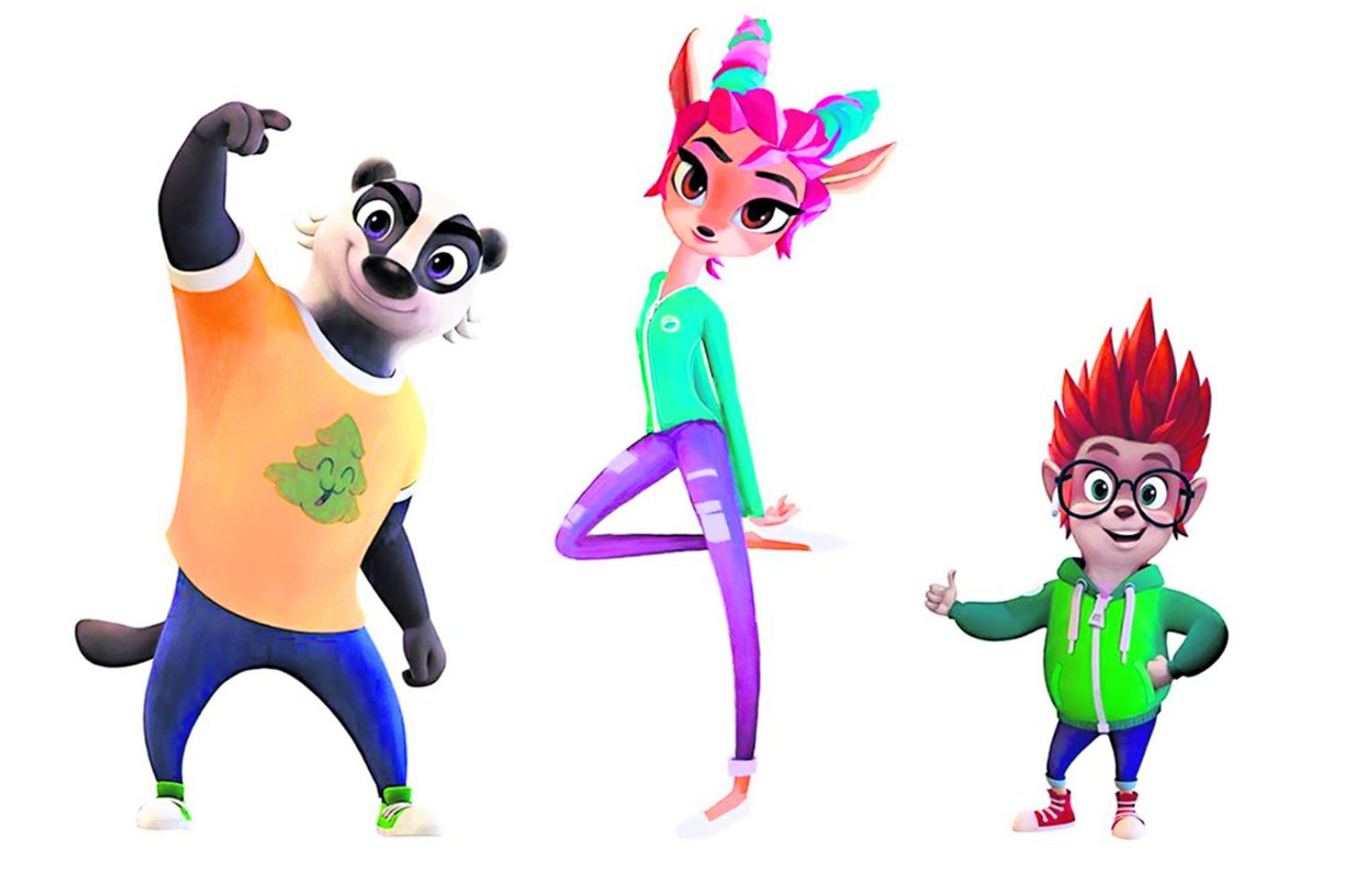 Seriale „Na, palauk!“ atsiras naujų antraplanių personažų: barsukas Timas, stirna Ulia ir ežiukas Šu.