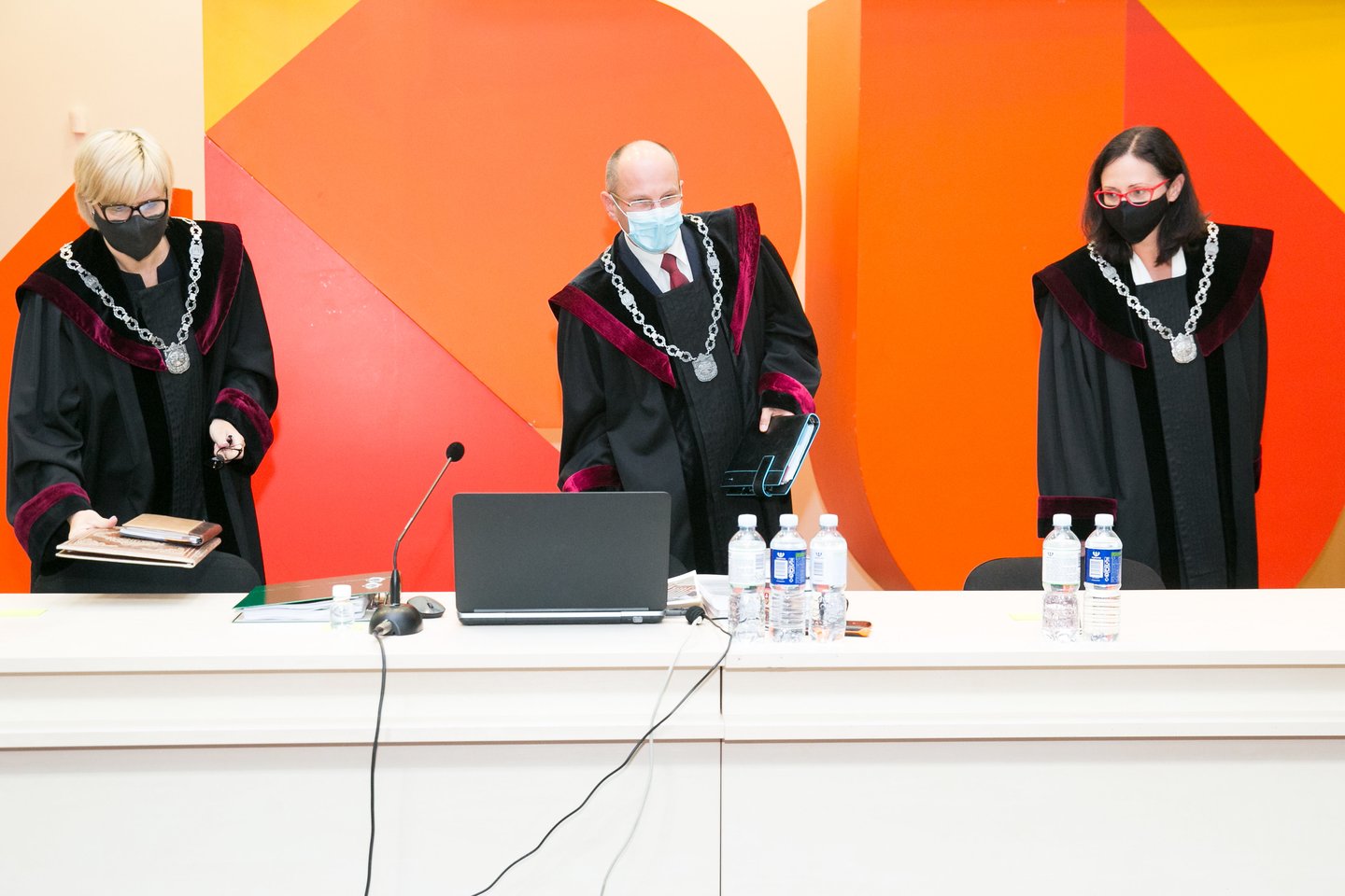 Sausio 13-osios byla, teisėjai Ernestas Rimšelis, Ernesta Montvidienė, Egidija Tamošiūnienė<br>T.Bauro nuotr.