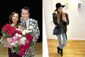 Asmenukėse – įspūdingos gėlės A. Pilypaitei ir R. Cicinui bei stilingas V. Skaisgirės ruduo 