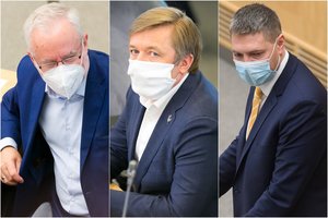 Penktadienio naktį naujasis Seimas apsisprendė dėl abiejų vicepirmininkų: R. Karbauskis liejo įsiūtį