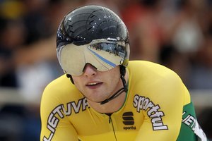Europos dviračių treko čempionate V. Lendelis laimėjo bronzos medalį