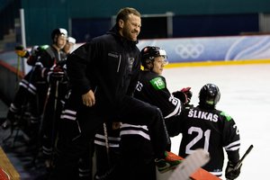 Beveik visą mačą varžovus besivijusi „Hockey Punks“ komanda šventę pergalę Klaipėdoje