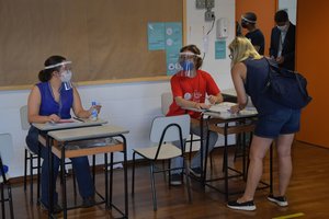 Brazilai pandemijos sąlygomis balsuoja vietos valdžios rinkimuose