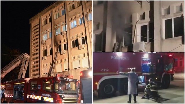 Nelaimė Rumunijoje: per gaisrą ligoninėje žuvo 10 koronavirusu sergančių pacientų