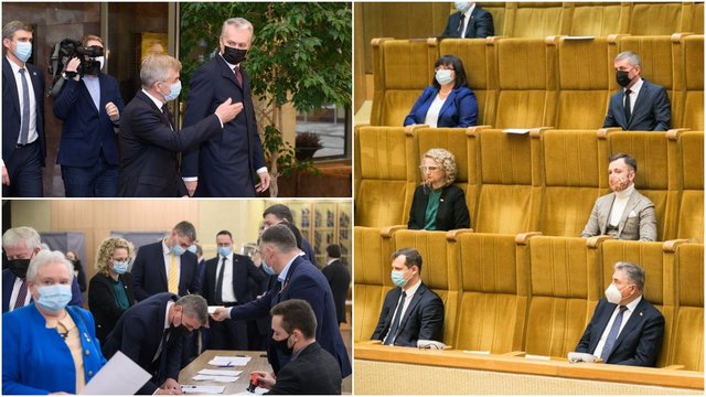 Darbą pradėjo naujasis Seimas: didžioji intriga – būsimų ministrų pavardės