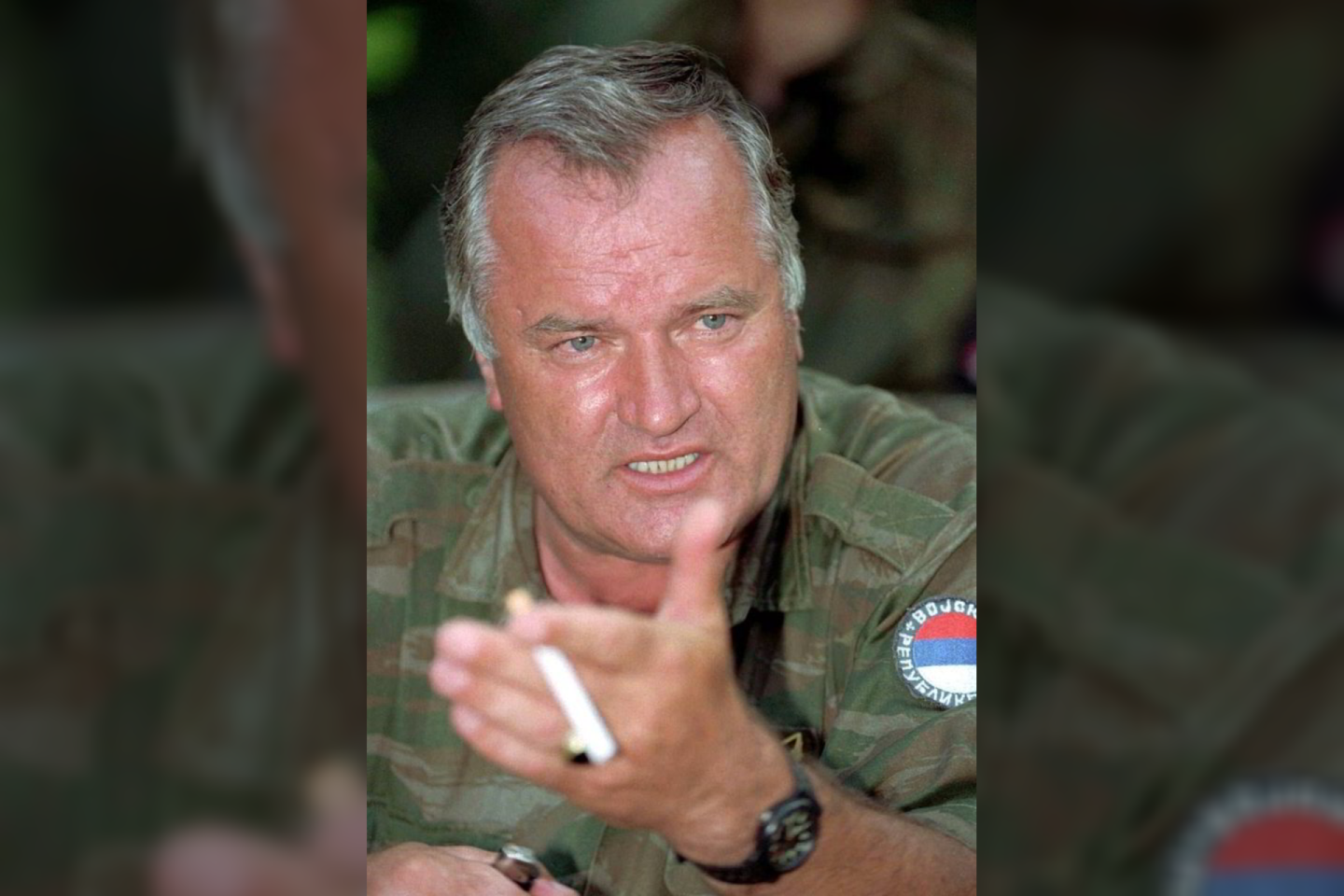 2017 m. Tarptautinis Hagos tribunolas Bosnijos serbų karinių dalinių vadą Ratko Mladičių nuteisė iki gyvos galvos už Srebrenicos bosnių žudynes 1995 m.<br>"Reuters"