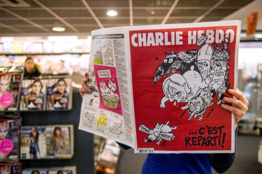 1970 m. išėjo pirmasis Prancūzijos satyrinio leidinio „Charlie Hebdo“ numeris.<br>AFP/Scanpix nuotr.
