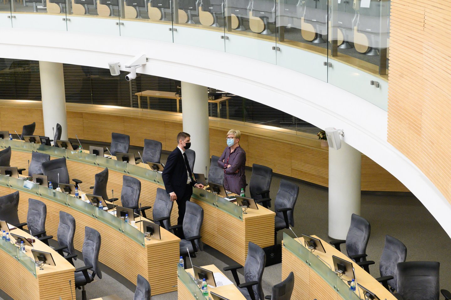 Penktadienį įvyko pirmasis naujojo Seimo posėdis.<br>V.Skaraičio nuotr.
