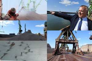 Prie sienos remiami geležies rūdos krovėjai Klaipėdoje spurda – kratosi įtarimų šešėlio