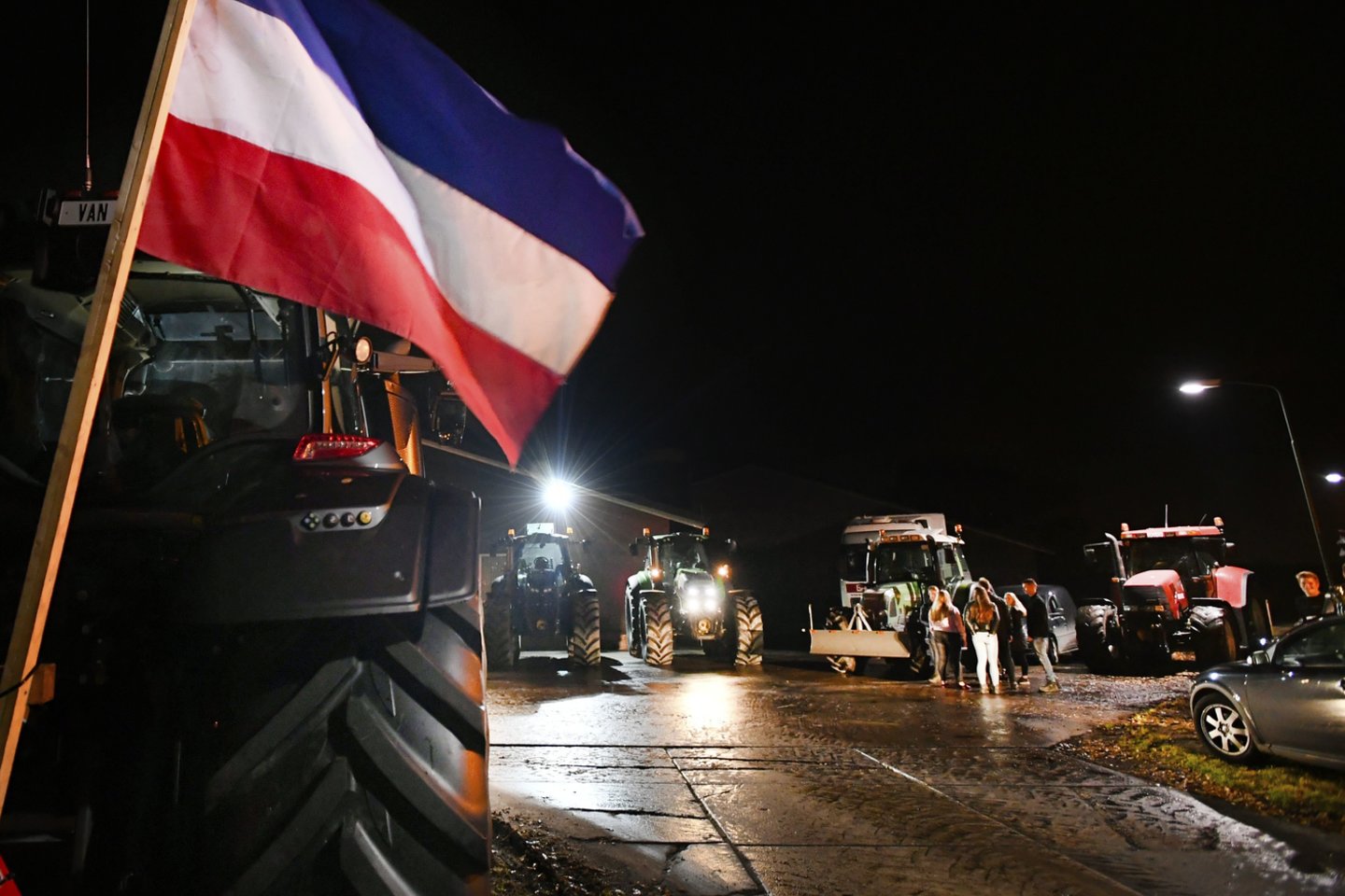  Ūkininkų protesto akcija Nyderlanduose.<br> Scanpix/AFP/Reuters nuotr.