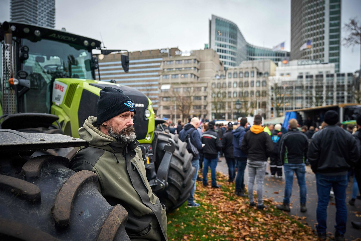  Ūkininkų protesto akcija Nyderlanduose.<br> Scanpix/AFP/Reuters nuotr.