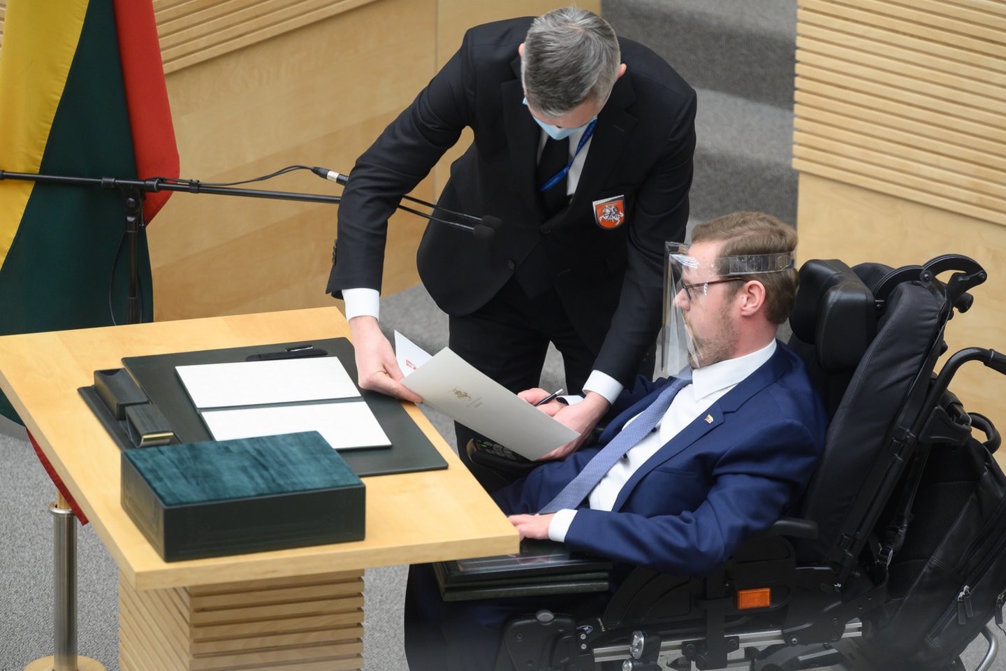 Seimas antradienį tęsia balsavimą dėl kandidatų į parlamento vadovės Viktorijos Čmilytės-Nielsen pavaduotojus.<br>V.Skaraičio nuotr.