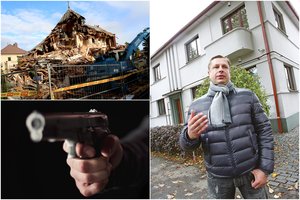 Art deco vilą griovusiam Kauno verslininkui atidėtas nuosprendis dėl nelegalaus ginklo laikymo ir vogto turto realizavimo