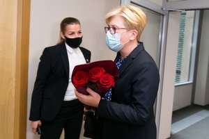 I. Šimonytę prie Seimo salės iškart pasitiko VAT pareigūnai: paskirtoji premjerė įvertino pokyčius gyvenime