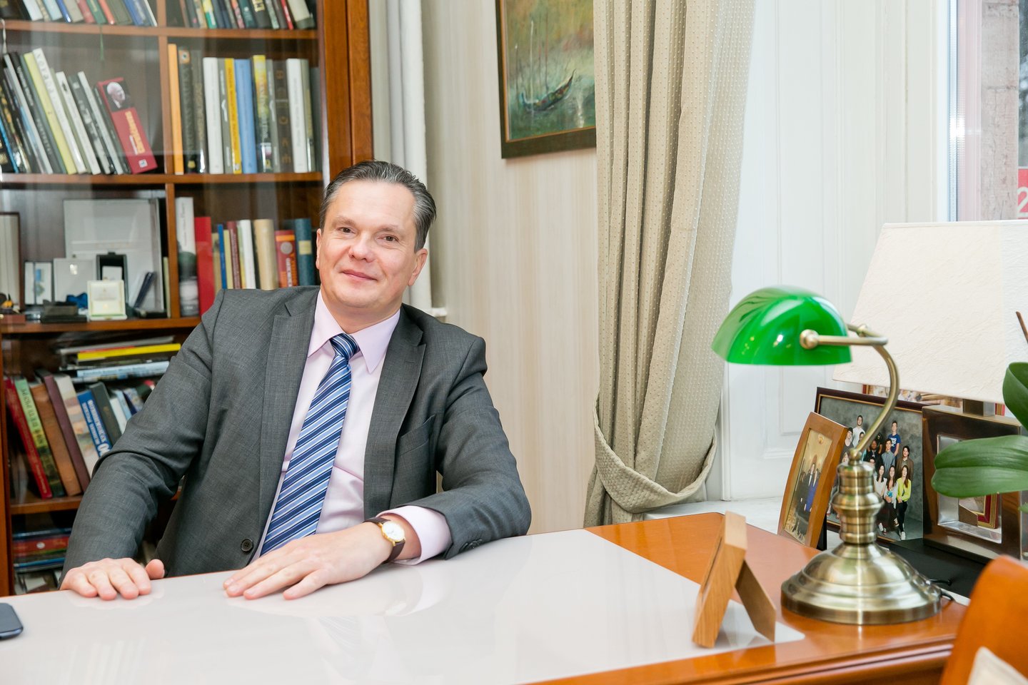 Lietuvos ambasadorius E. Bajarūnas įteikė skiriamuosius raštus Rusijos prezidentui.<br>T.Bauro nuotr.