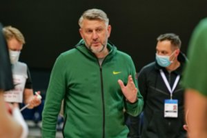 Rinktinės krepšininkų energija ir užsidegimu sužavėtas D. Maskoliūnas: „Viskas yra super“