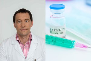 Gydytojas atkreipė dėmesį į vakcinos nuo COVID-19 efektyvumą: jis didesnis nei skiepų nuo gripo