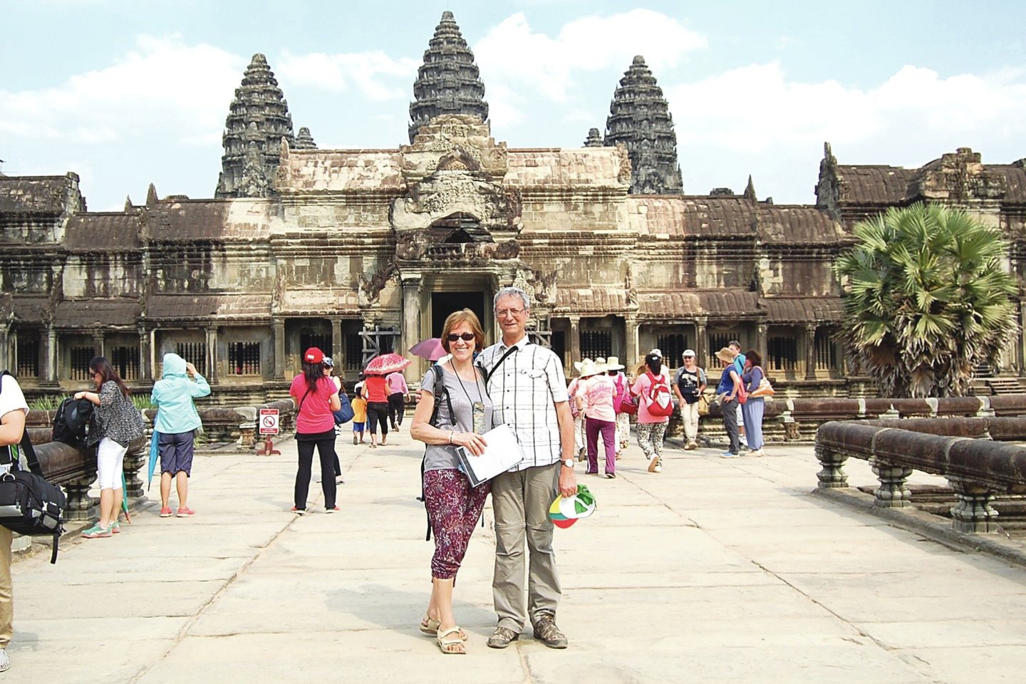 Birutė ir Guido Michelini 2016-aisiais vestuvių metinių proga pasidovanojo kelionę į Kambodžą.<br>Nuotr. iš asmeninio albumo