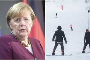 A. Merkel sieks, kad dėl koronaviruso būtų uždaryti Europos slidinėjimo kurortai