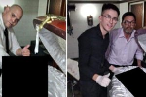 Peržengė visas ribas: laidotuvių biuro darbuotojai tyčiojosi iš karste gulinčio D. Maradonos 