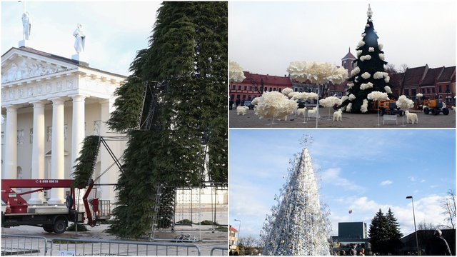 Lietuvoje įžiebiamos Kalėdų eglės: policija įspėja, kad pareigūnai neleis būriuotis smalsuoliams 